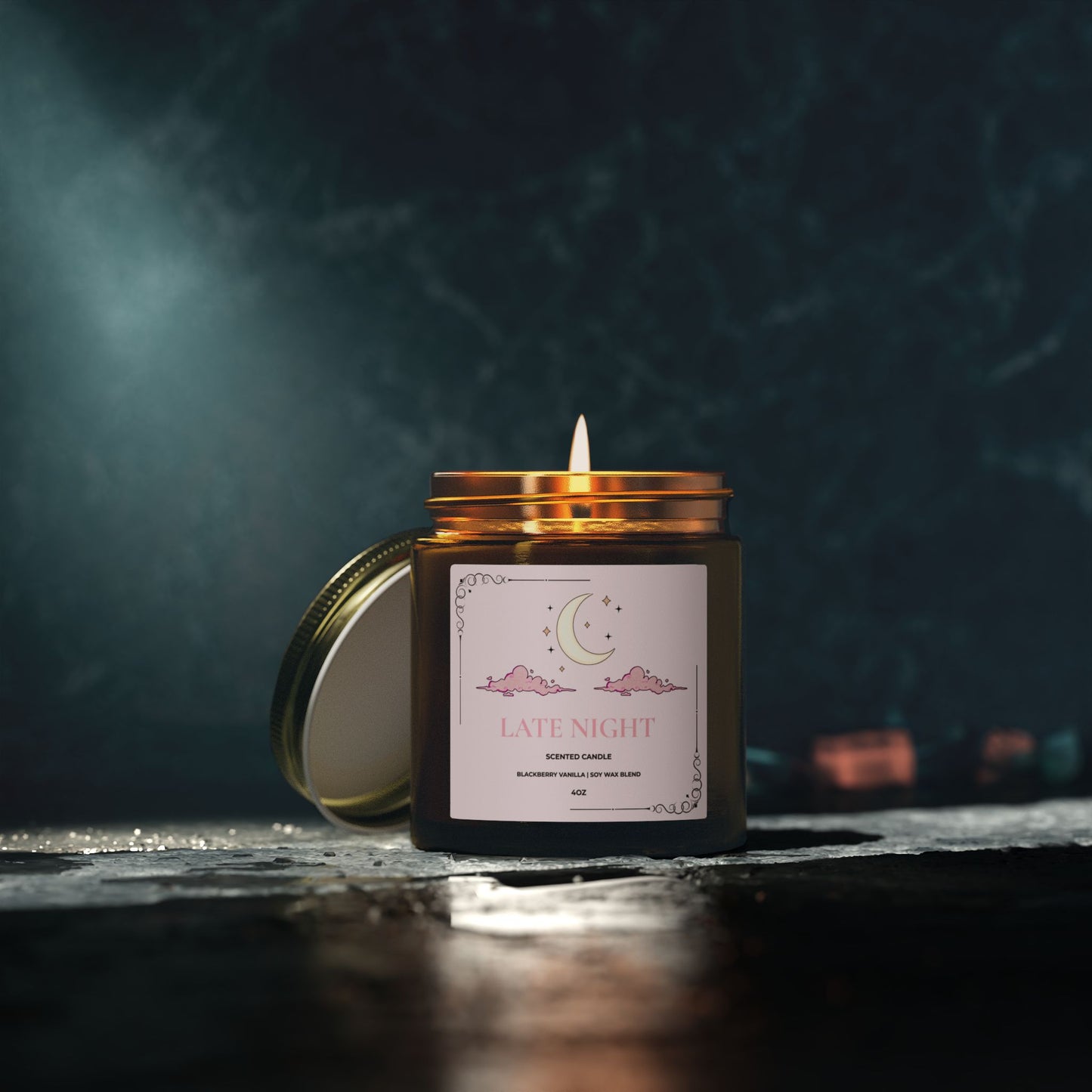 Late Night | Blackberry Vanilla Scented Soy Candle (4oz)