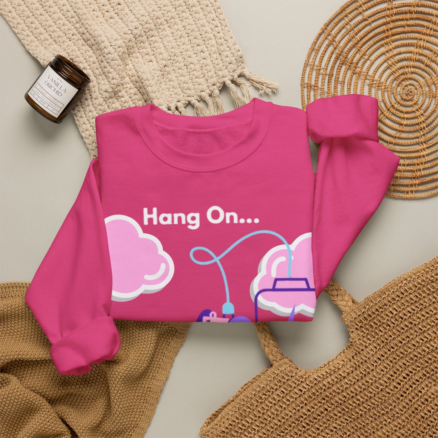 Crewneck Sweatshirt — "My Social Battery Is Charging" Cozy Introvert Pullover
