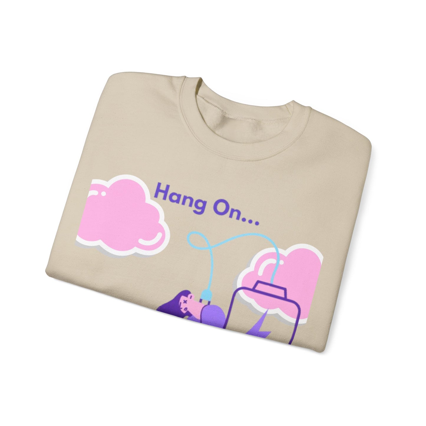 Crewneck Sweatshirt — "My Social Battery Is Charging" Cozy Introvert Pullover