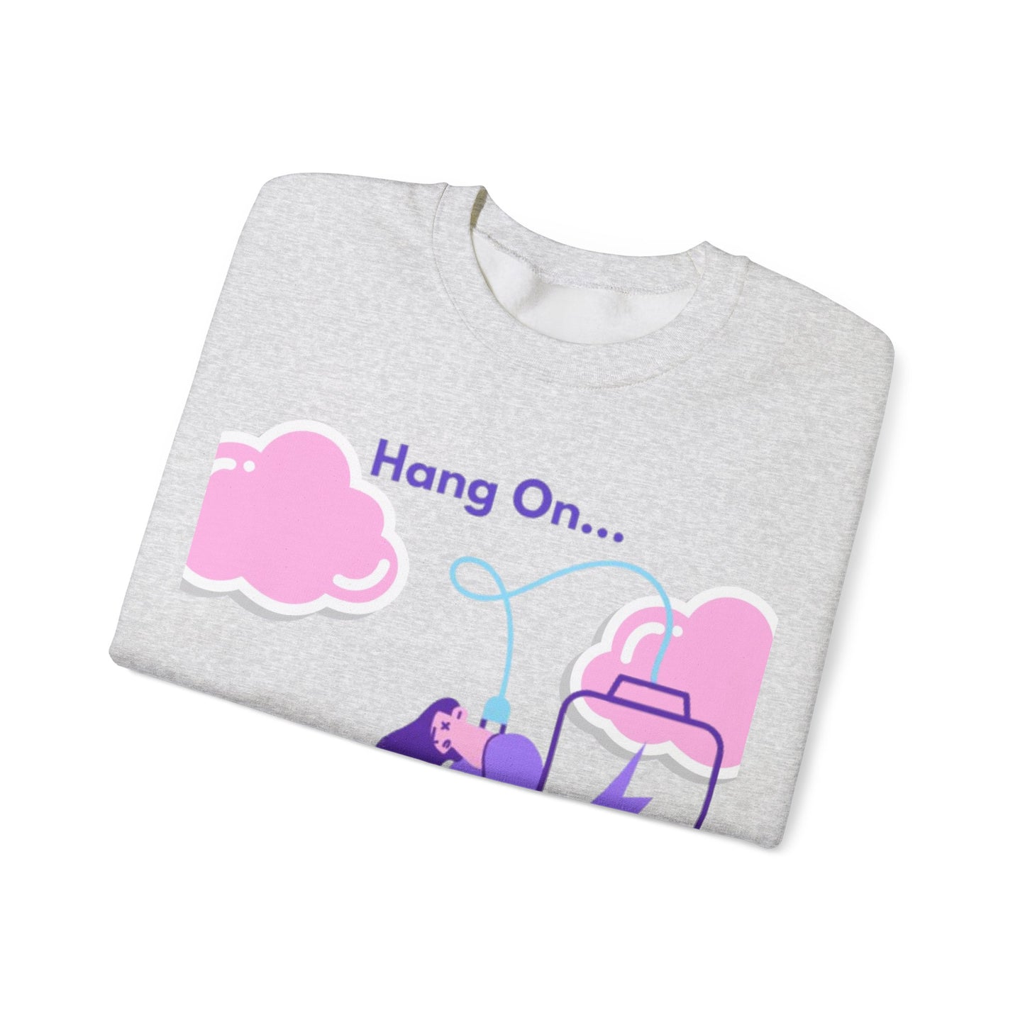 Crewneck Sweatshirt — "My Social Battery Is Charging" Cozy Introvert Pullover
