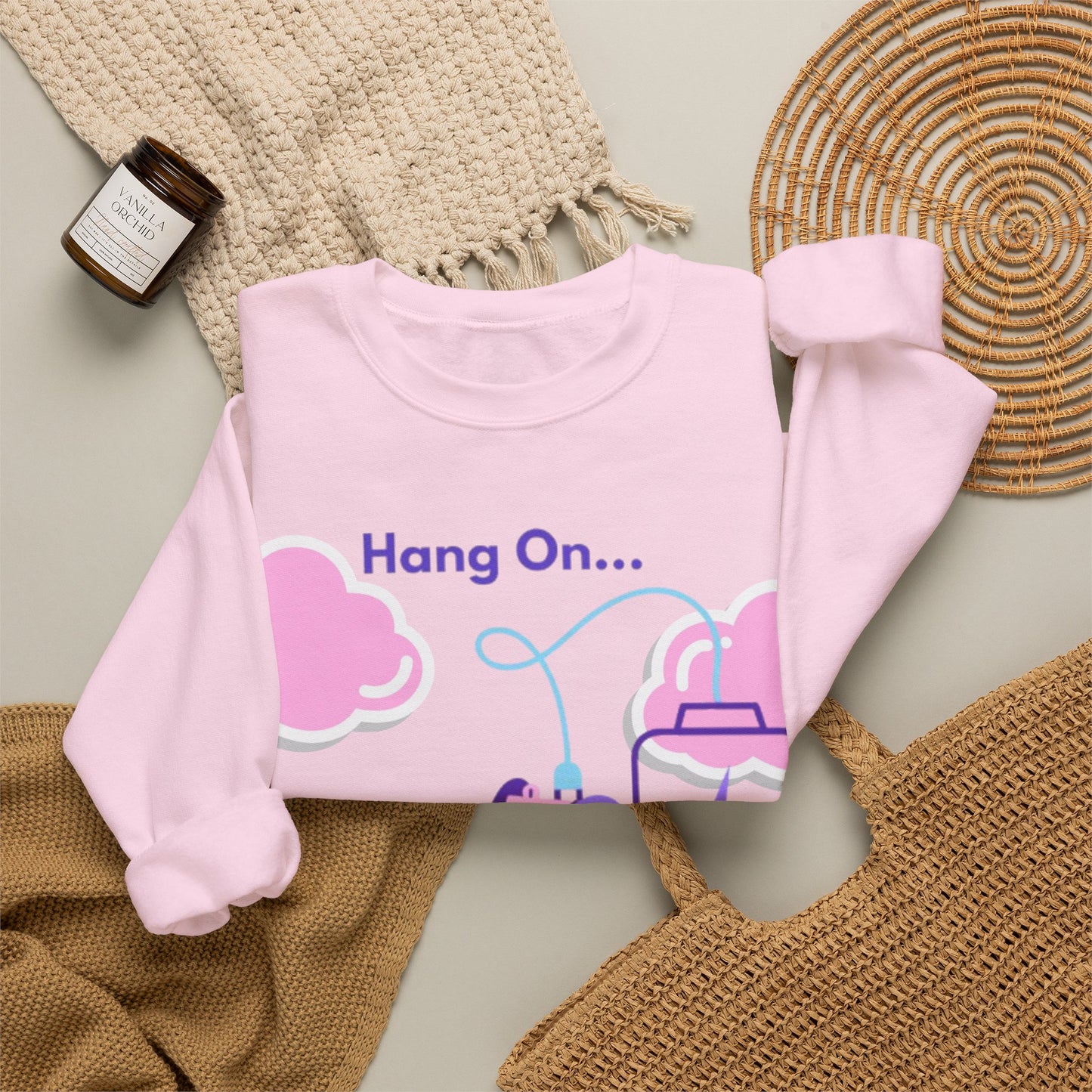 Crewneck Sweatshirt — "My Social Battery Is Charging" Cozy Introvert Pullover