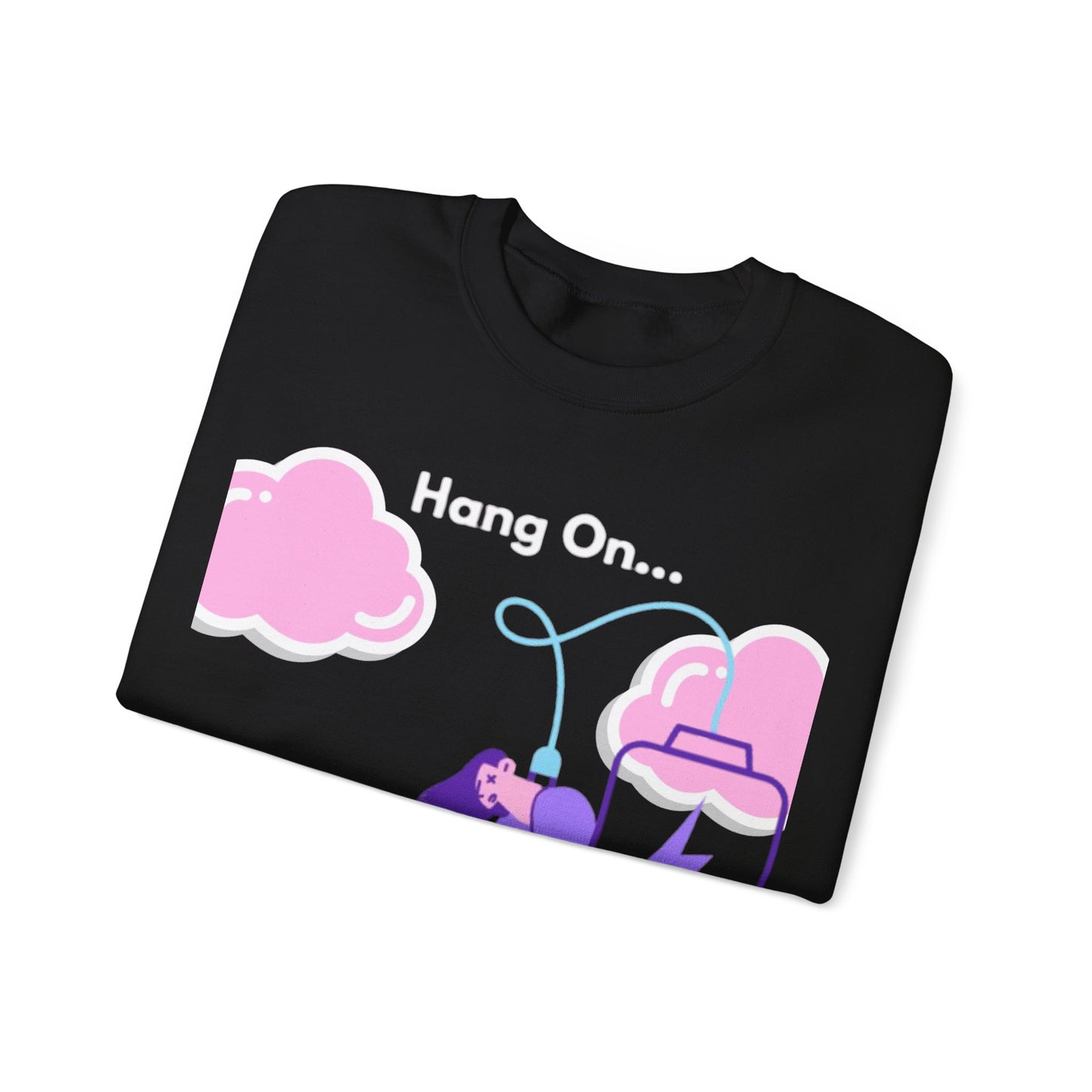 Crewneck Sweatshirt — "My Social Battery Is Charging" Cozy Introvert Pullover