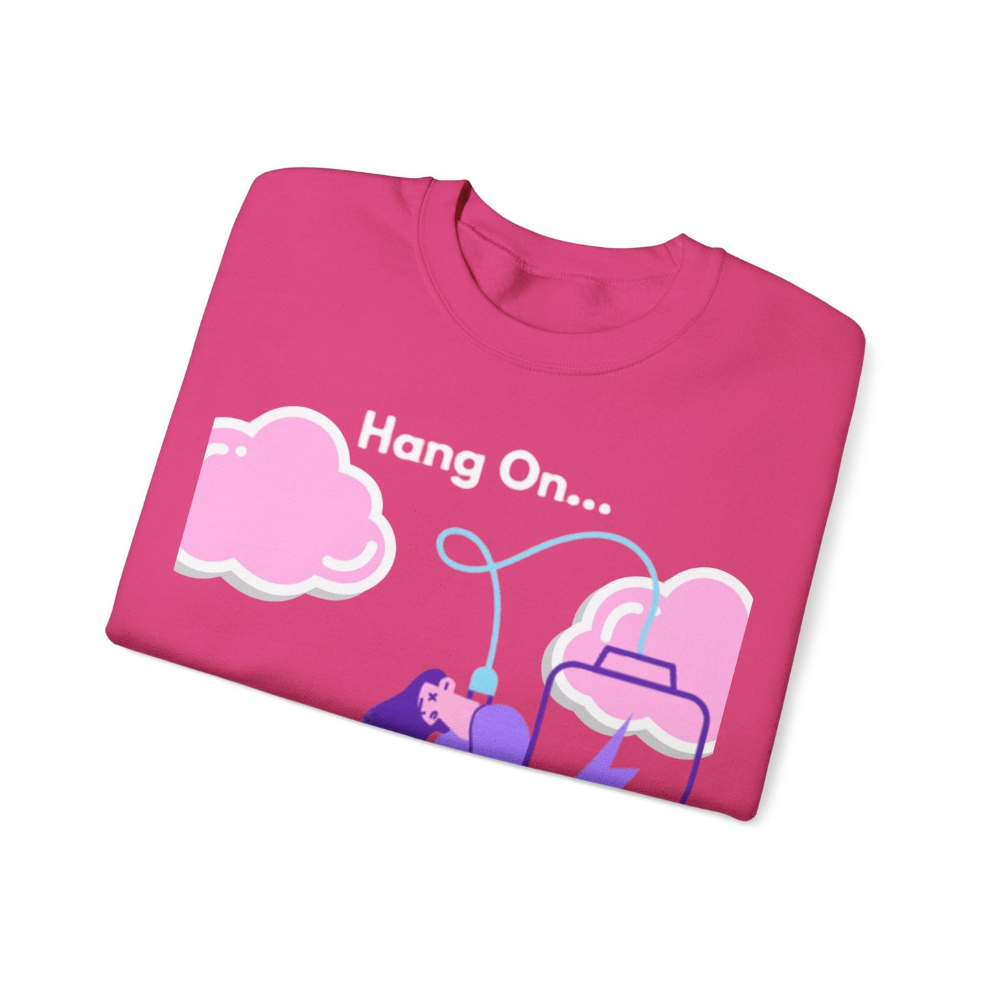 Crewneck Sweatshirt — "My Social Battery Is Charging" Cozy Introvert Pullover