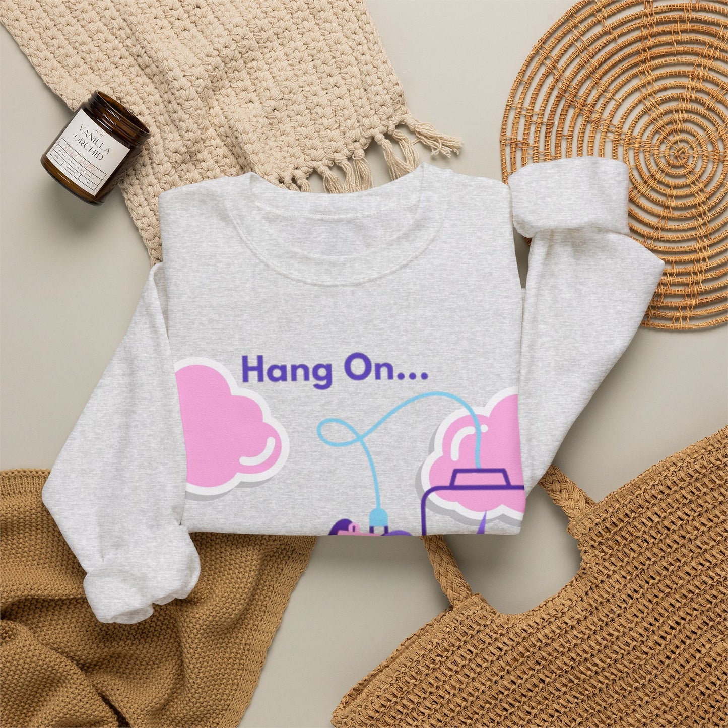 Crewneck Sweatshirt — "My Social Battery Is Charging" Cozy Introvert Pullover