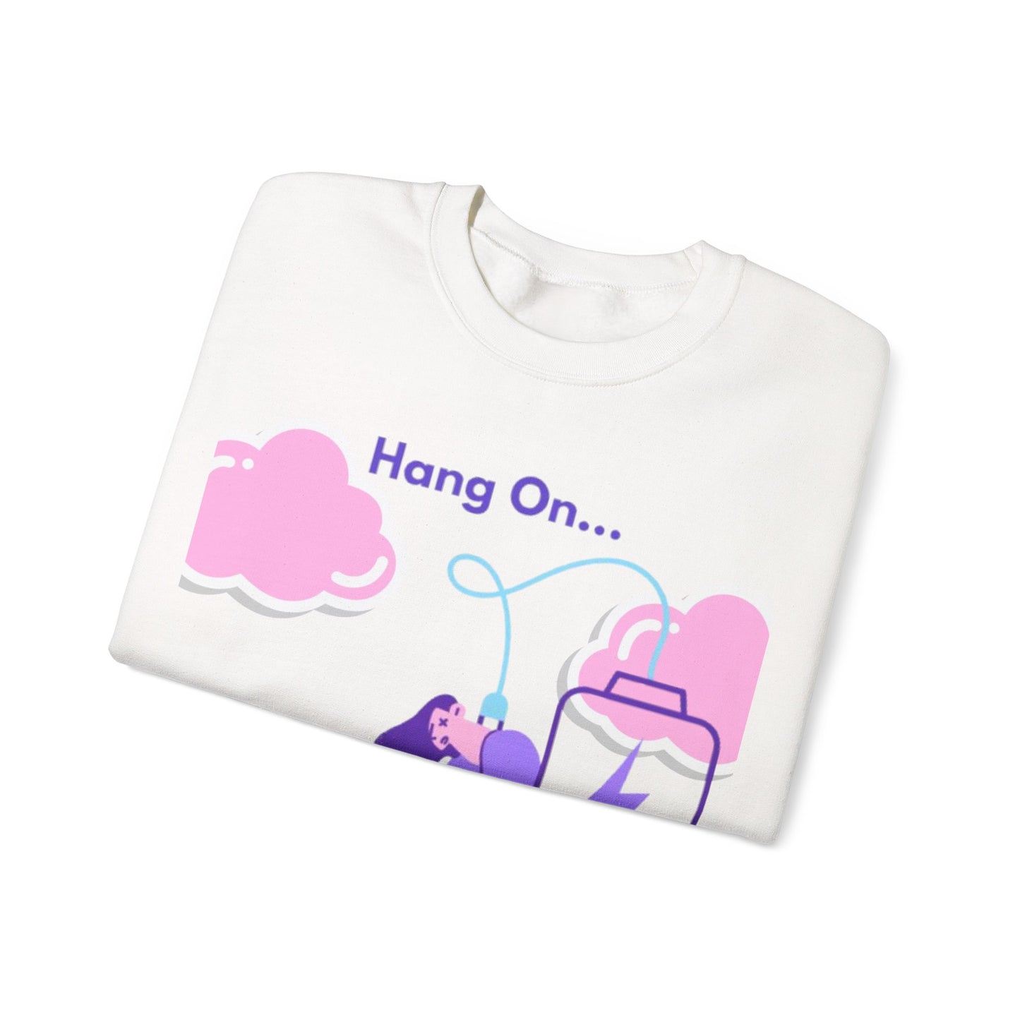 Crewneck Sweatshirt — "My Social Battery Is Charging" Cozy Introvert Pullover