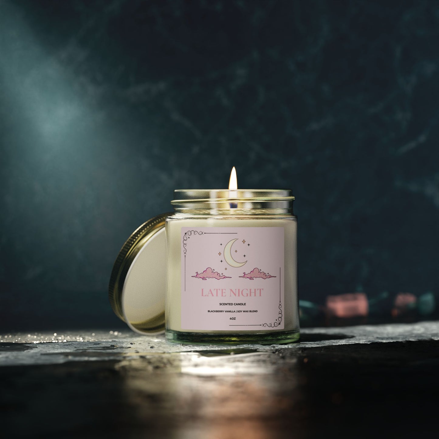 Late Night | Blackberry Vanilla Scented Soy Candle (4oz)