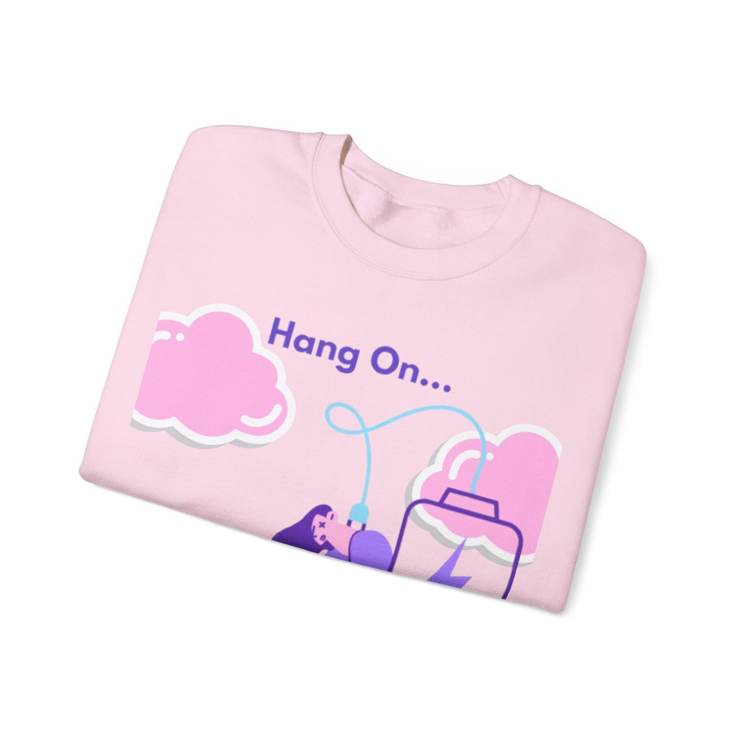 Crewneck Sweatshirt — "My Social Battery Is Charging" Cozy Introvert Pullover