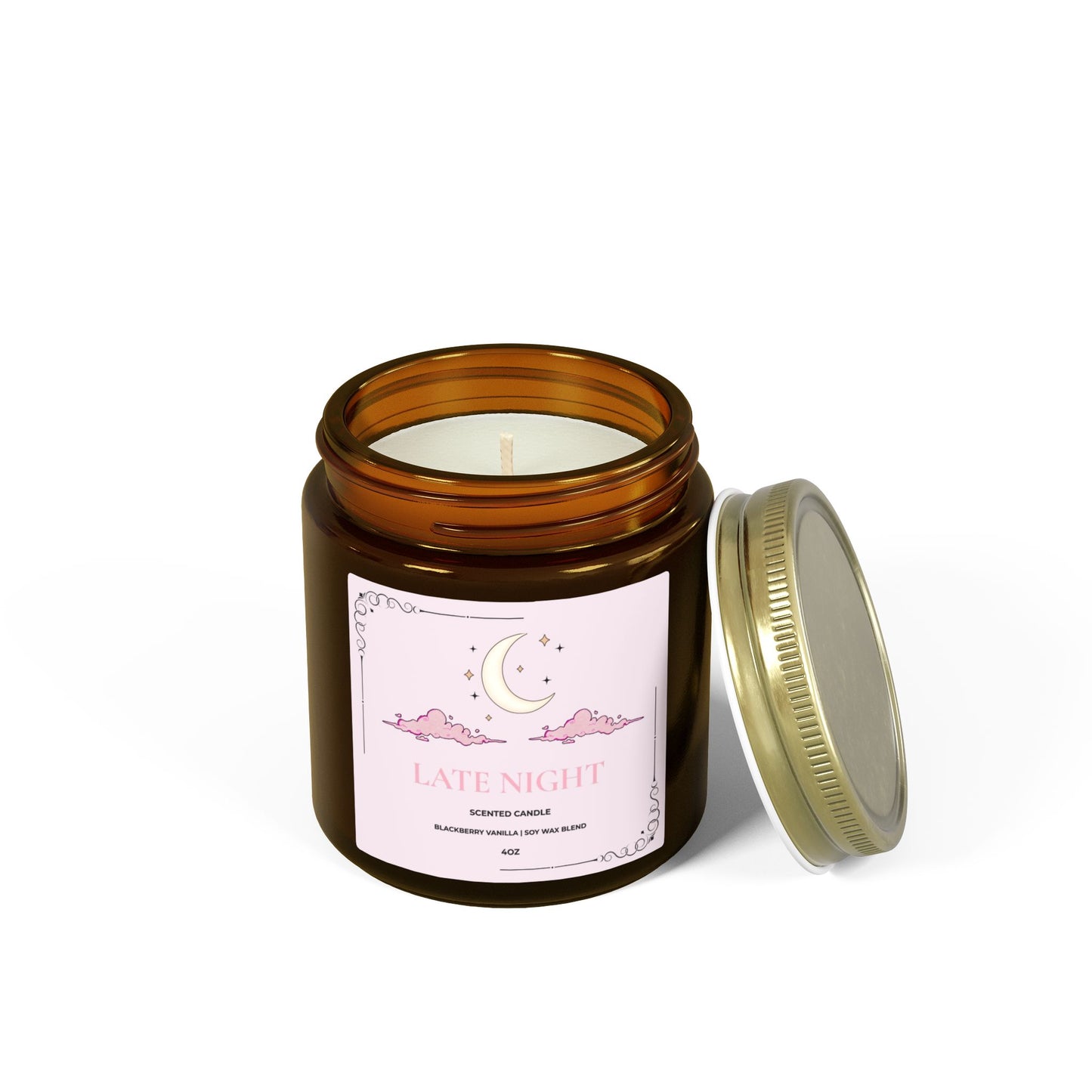 Late Night | Blackberry Vanilla Scented Soy Candle (4oz)